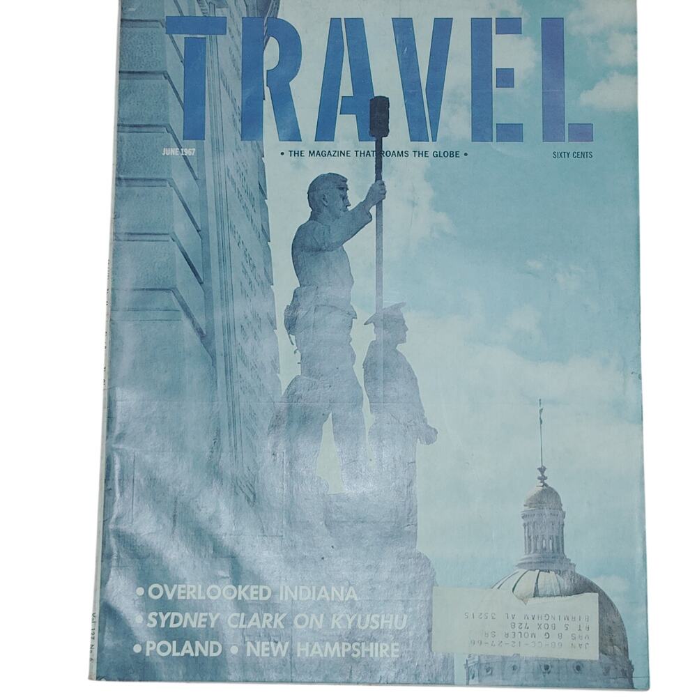 Vintage Travel Magazine - June 1967 - Roams the Globe - Indiana, Sydney, Poland